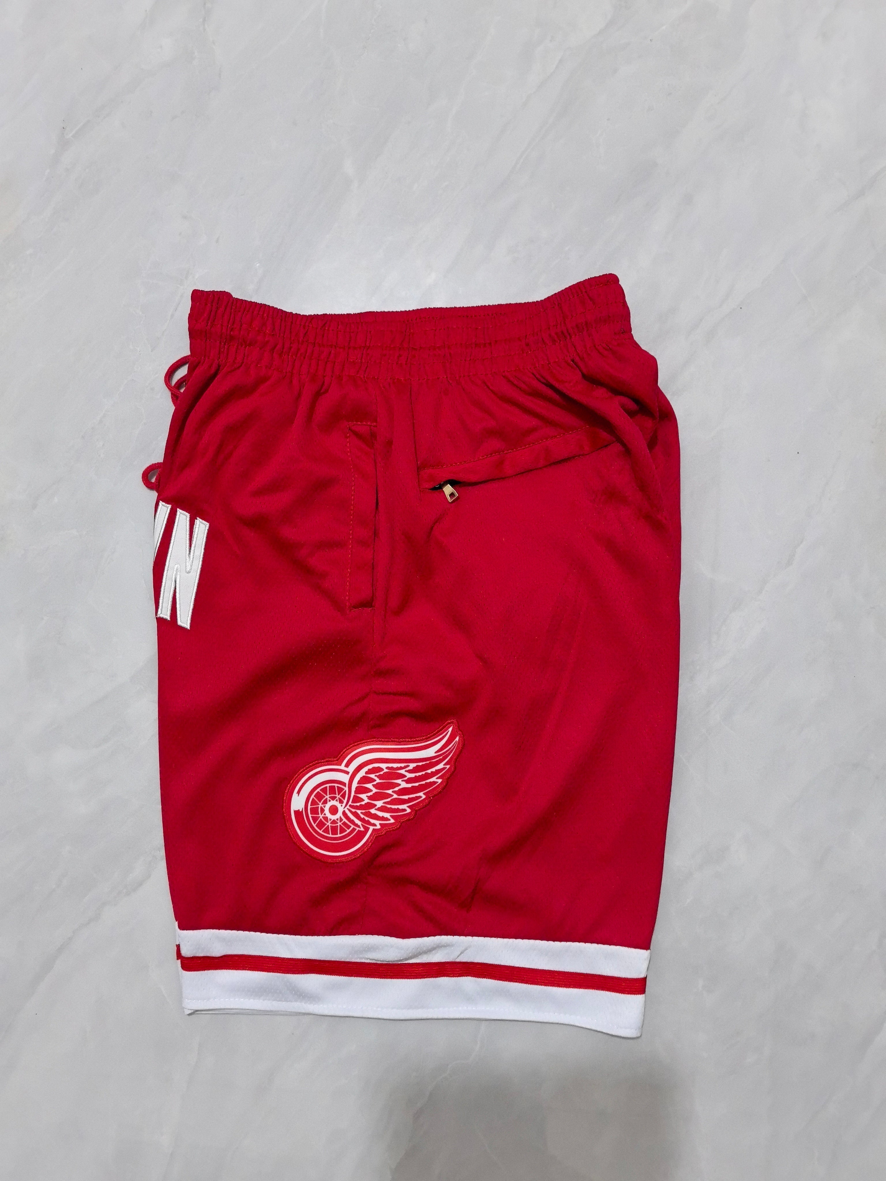 JUST DON Detroit Red Wings Pocket Shorts