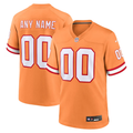 Custom Tampa Bay Buccaneers Orange Throwback Game Jerseys