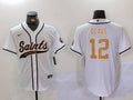 Men's New Orleans Saints Chris Olave #12 White Player Jerseys