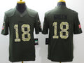 Men's Cincinnati Bengals A.J. Green #18 Army Green Game Jerseys