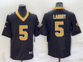 Men's New Orleans Saints Jarvis Landry #5 Black Game Jerseys