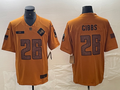 Men's Detroit Lions Jahmyr Gibbs #26 Brown 2023 Salute To Service Limited Jerseys
