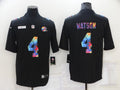 Men's Cleveland Browns Deshaun Watson #4 Black Player Game Jerseys