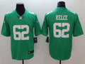 Men's Philadelphia Eagles Jason Kelce #62 Green Game Jerseys