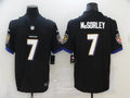 Men's Baltimore Ravens Trace McSorley #7 Black Game Jerseys