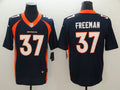 Men's Denver Broncos Royce Freeman #37 Navy Game Jerseys