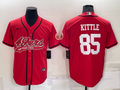 Men's San Francisco 49ers George Kittle #85 Red Game Jerseys Joint Edition