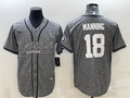 Men's Indianapolis Colts Peyton Manning #18 Gray Game Jerseys Joint Edition