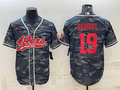Men's San Francisco 49ers Deebo Samuel #19 Grey Camouflage Player Jerseys Joint Edition