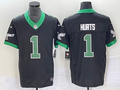 Men's Philadelphia Eagles Jalen Hurts #1 Black Player Game Jerseys