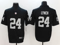 Men's Las Vegas Raiders Marshawn Lynch #24 Black Game Jerseys