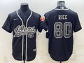 Men's San Francisco 49ers Jerry Rice #80 Black Retired Player RFLCTV Limited Jerseys Joint Edition