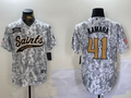 Men's New Orleans Saints Alvin Kamara #41 Arctic Camo 2024 Salute to Service Player Jerseys