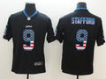 Men's Detroit Lions Matthew Stafford #9 Black Player Game Jerseys