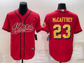Men's San Francisco 49ers Christian McCaffrey #23 Red Player Jerseys Joint Edition