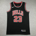 Men's Chicago Bulls Michael Jordan #23 Black Authentic Player Jerseys