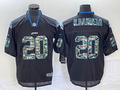 Men's Detroit Lions Barry Sanders #20 Black Player Jerseys