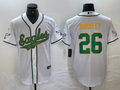 Men's Philadelphia Eagles Saquon Barkley #26 White Player Game Jerseys Joint Edition