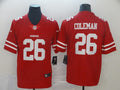 Men's San Francisco 49ers Tevin Coleman #26 Red Game Jerseys