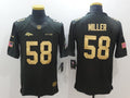 Men's Denver Broncos #58 Von Miller Black Authentic Game Jerseys