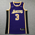 Men's Los Angeles Lakers Anthony Davis Purple #3 Swingman Jerseys