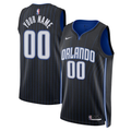 Men's Orlando Magic Black Swingman Custom Jerseys - Icon Edition