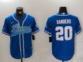 Men's Detroit Lions Barry Sanders #20 Blue Game Player Jerseys