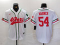 Men's San Francisco 49ers Fred Warner #54 White Player Jerseys
