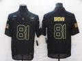 Men's Tampa Bay Buccaneers Antonio Brown #81 Black Game Jerseys