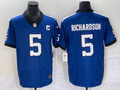 Men's Indianapolis Colts Anthony Richardson #5 Royal Indiana Nights Alternate Game Jerseys