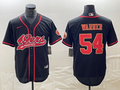 Men's San Francisco 49ers Fred Warner #54 Black Fashion Jerseys Joint Edition