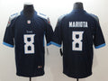 Men's Tennessee Titans Marcus Mariota #8 Navy Game Jerseys
