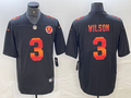 Men's Pittsburgh Steelers Russell Wilson #3 Black Player Game Jerseys