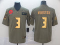 Men's Tampa Bay Buccaneers Jameis Winston #3 Brown Game Player Jerseys