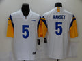 Men's Los Angeles Rams Jalen Ramsey #5 White Legend Jerseys