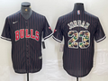 Men's Chicago Bulls Michael Jordan #23 Black Player Game Jersey