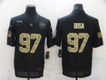 Men's San Francisco 49ers Nick Bosa #97 Black Stitched Game Jerseys