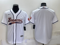 Men's Denver Broncos White Blank Jerseys