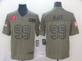 Men's Houston Texans J.J. Watt #99 Brown Game Jerseys