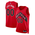 Men's Toronto Raptors Red 2021/22 Diamond Swingman Custom Jerseys - Icon Edition