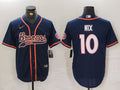 Men's Denver Broncos Bo Nix #10 Navy Game Jerseys