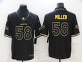 Men's Denver Broncos #58 Von Miller Black Player Game Jerseys