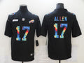 Men's Buffalo Bills Josh Allen #17 Black Player Game Jerseys