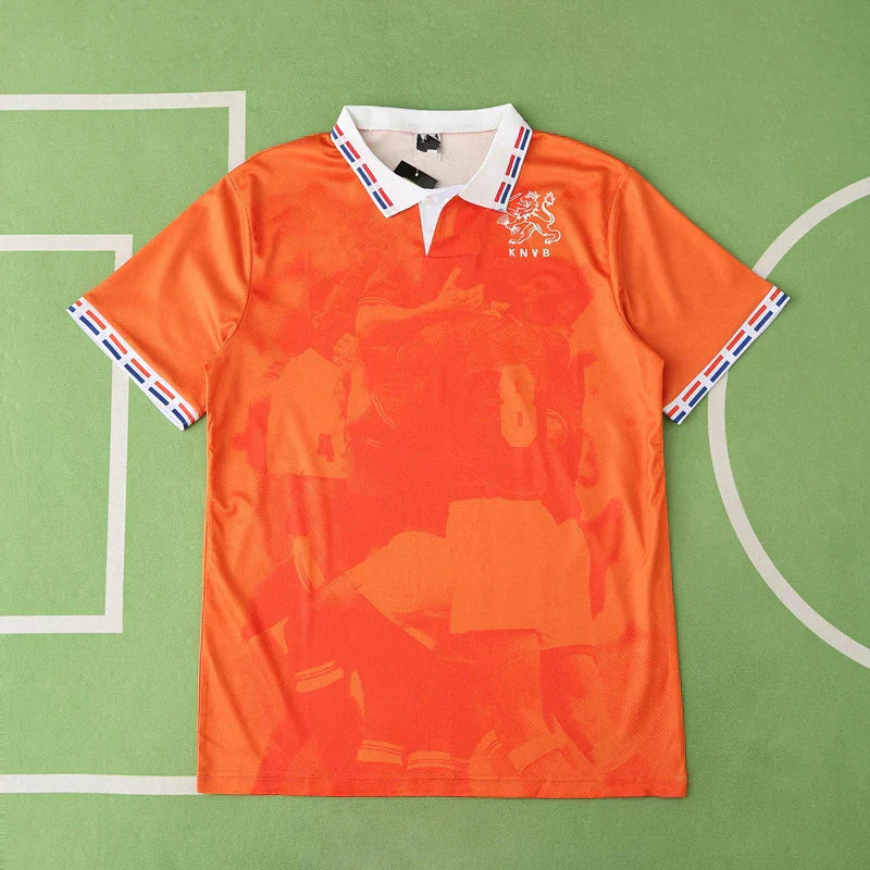 Netherlands National Team Home Retro Fan Version 1996 Season Jersey