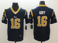 Men's Los Angeles Rams Jared Goff #16 Navy Game Jerseys