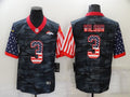 Men's Denver Broncos Russell Wilson #3 Grey Camouflage Player Jerseys