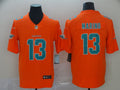 Men's Miami Dolphins Dan Marino #13 Orange Inverted Legend Jerseys