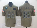 Men's Philadelphia Eagles Zach Ertz #86 Brown Game Jerseys