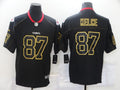 Men's Kansas City Chiefs Travis Kelce #87 Black Authentic Game Jerseys