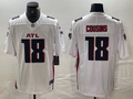 Men's Atlanta Falcons Kirk Cousins #18 White Game Player Jerseys